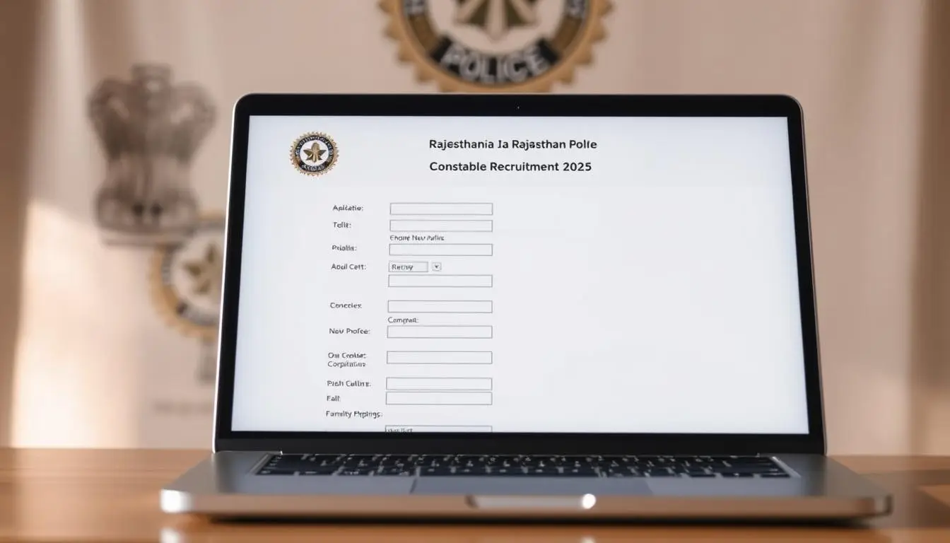 Rajasthan Police Constable Online Form 2025